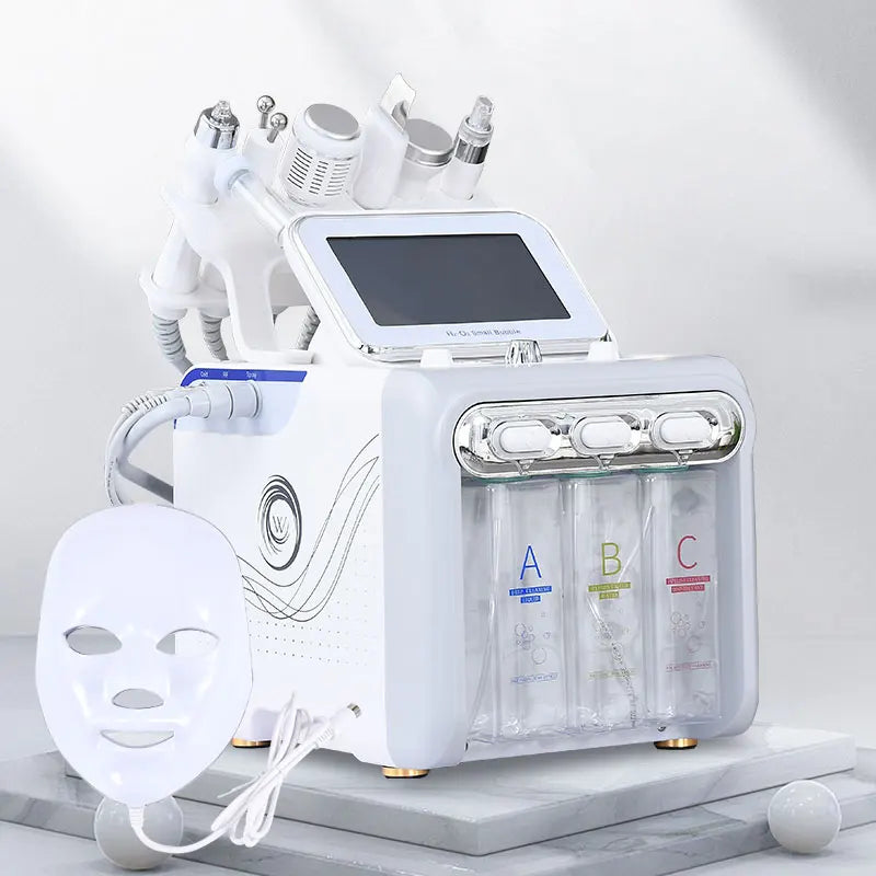 LuxaGlow 7-in-1 Hydro Facial System™+ LED Therapy Mask