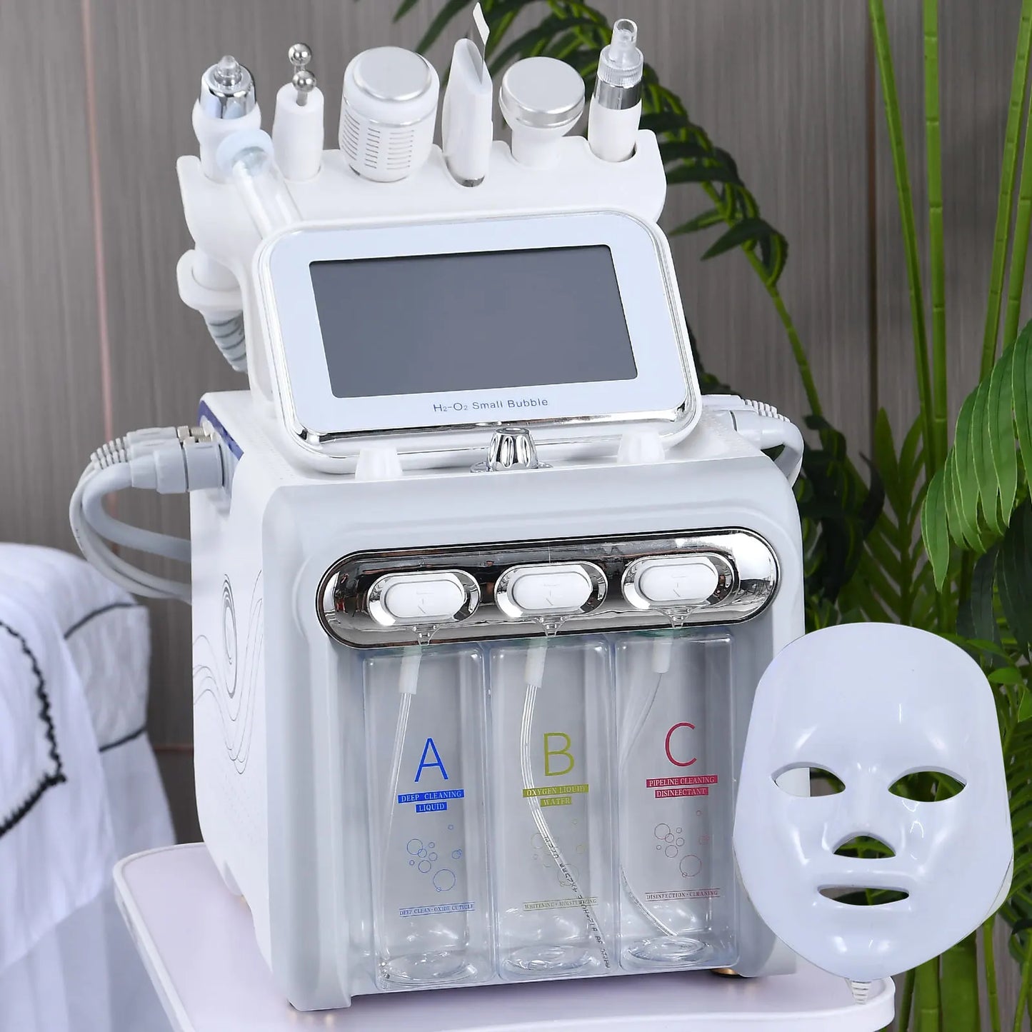 LuxaGlow 7-in-1 Hydro Facial System™+ LED Therapy Mask