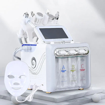 LuxaGlow 7-in-1 Hydro Facial System™+ LED Therapy Mask