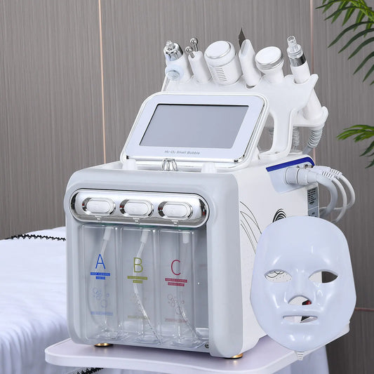 LuxaGlow 7-in-1 Hydro Facial System™+ LED Therapy Mask